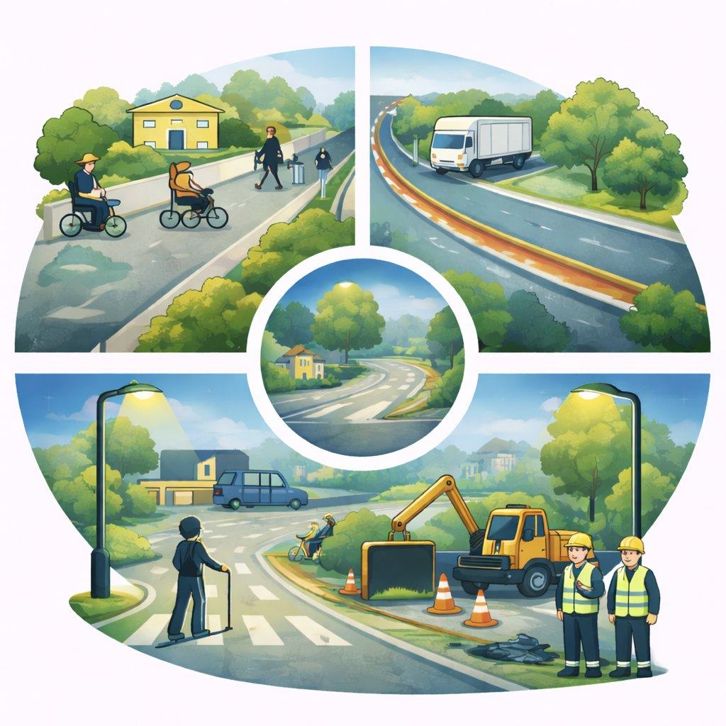 Dessin illustrant la gestion de la voirie