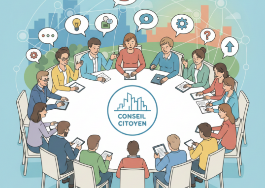 Dessin illustrant un futur conseil citoyen