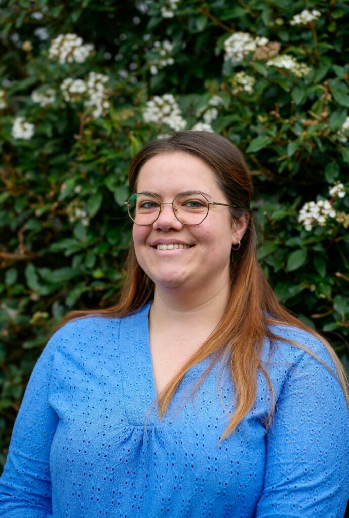 Photo de Maëva Vautier, candidate de la liste Les Monts Citoyens aux élections municipales 2026 aux Monts d'Aunay (Aunay-sur-Odon, Bauquay, Campandré-Valcongrain, Danvou-la-Ferrière, Ondefontaine, Le Plessis-Grimoult et Roucamps)