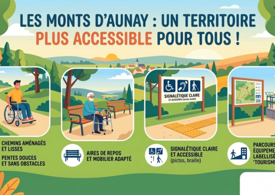 illustration pour l'accessibilité des personnes à mobilité réduites