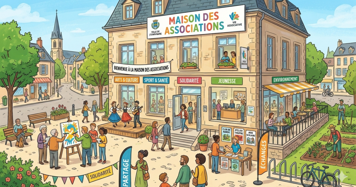 illustration pour la maison des associations