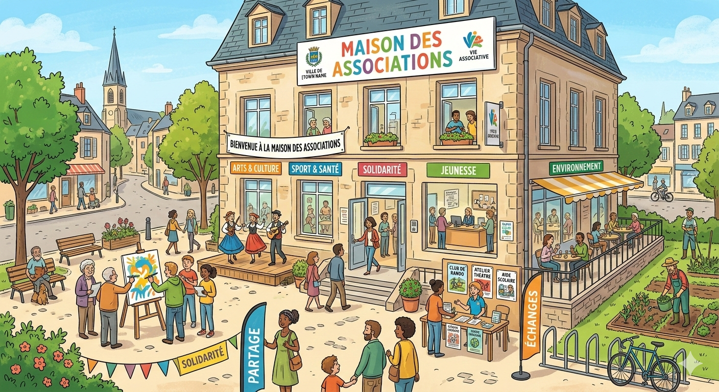 illustration pour la maison des associations