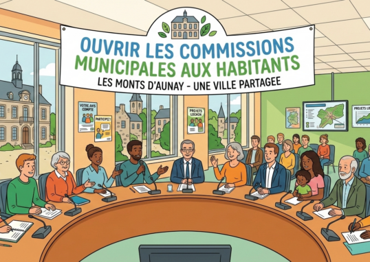 illustration pour ouvrir les commissions aux habitants