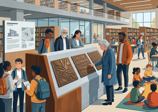 illustration pour un lieu de mémoire