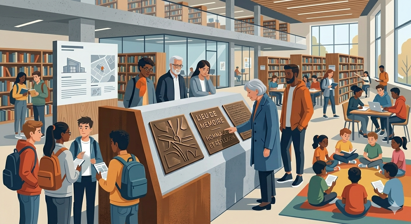 illustration pour un lieu de mémoire