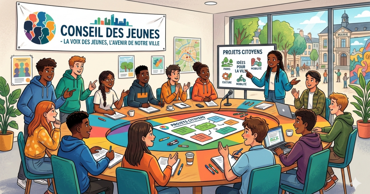 Illustration pour le Conseil des jeunes