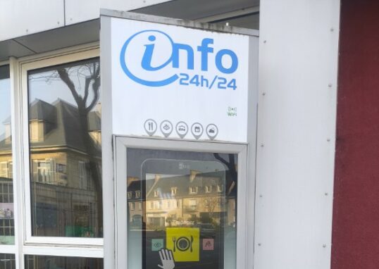 photo de la borne actuel du point info